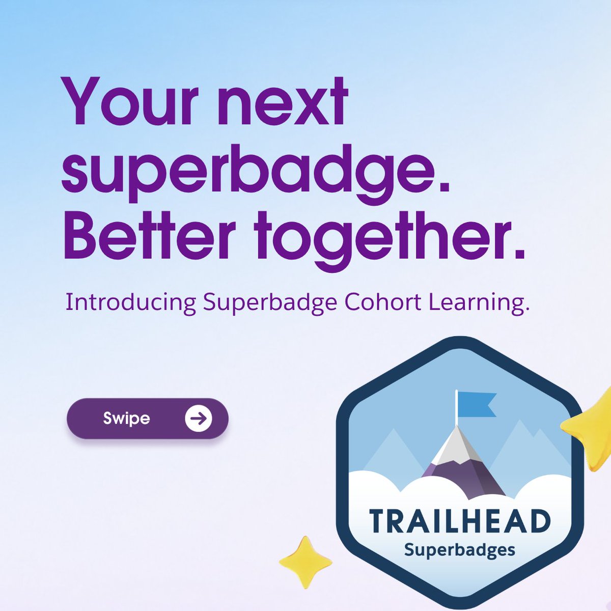 trailhead's tweet photo. Superbadges are better together. 📦

Superbadge Cohort Learning is here! Data Quality &amp; Validation is ready, Apex Callouts is running pilots right now!  

Facilitators, we’ve got the toolkit. You bring the attendees. Read more: https://t.co/bAbgHxCkMs https://t.co/VVGYEmoYLL