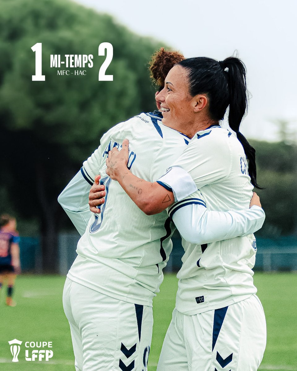 hacfem's tweet photo. Nos Hacwomen mènent à la pause !
Buts havrais d’Ikram Adjabi (7e) et Naolia Traoré (22e).
#MFCHAC l 1️⃣-2️⃣ https://t.co/3JaovQeCbm