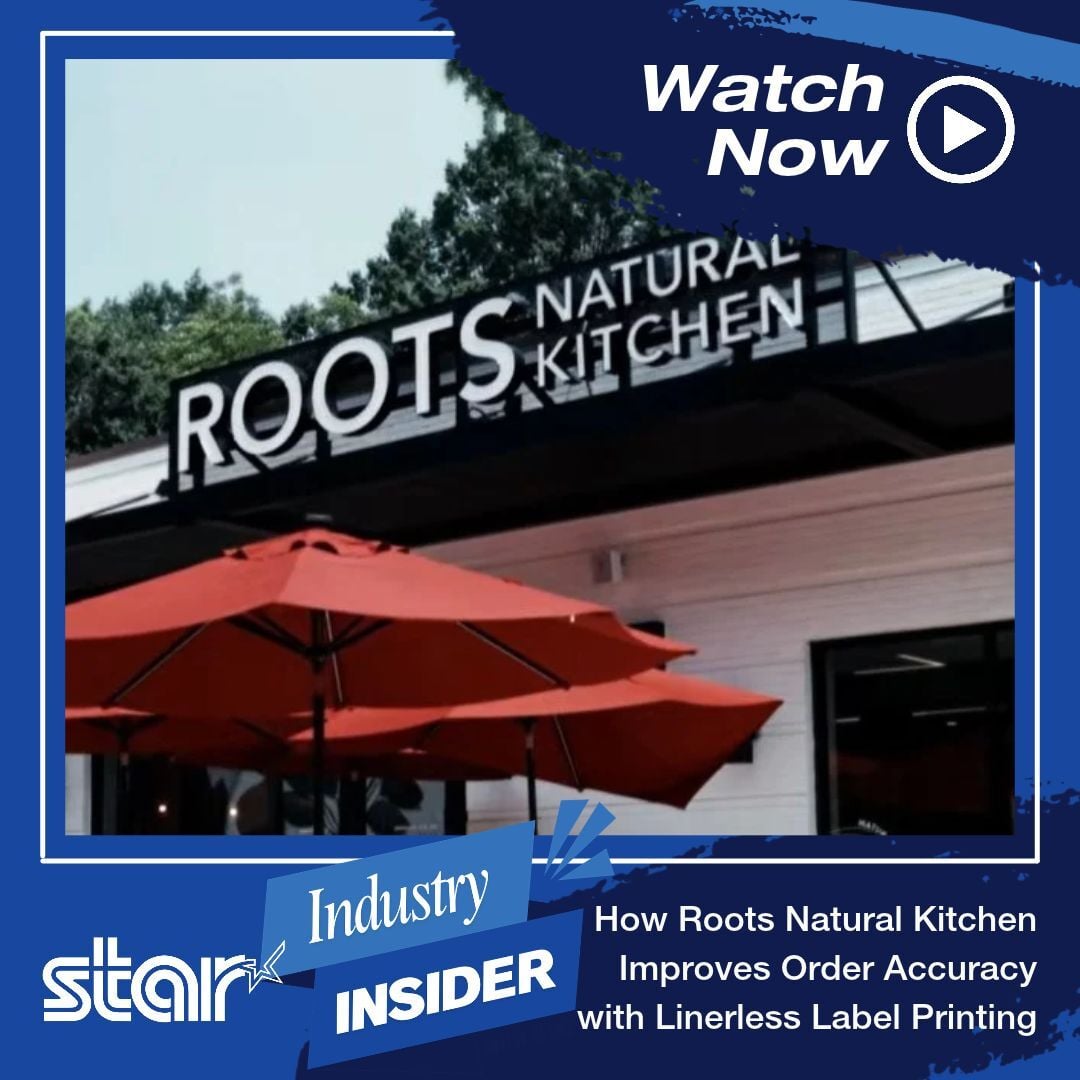 StarMicronics's tweet photo. How does Roots Natural Kitchen manage order accuracy as it grows? 🥗

Our new video case study shows how the team uses Star linerless label printing in its daily kitchen operations.

🎥 Watch the full video: https://t.co/gsquCGSuvT

#StarMicronics #OrderAccuracy #RestaurantTech https://t.co/klGpjbXSOd