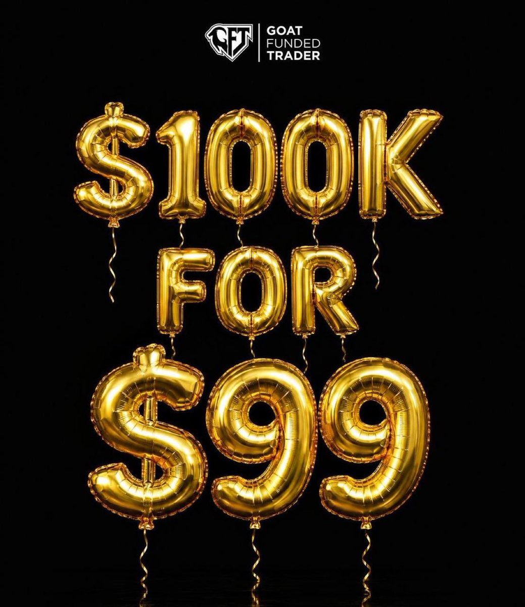 Fateemafx's tweet photo. 🚨 $100K CHALLENGE FOR JUST $99! 💰🔥

Big account. Small price. 👀📈

✅ 2-Step Evaluation
🎯 10% Phase 1 Target
🎯 5% Phase 2 Target
📉 3% Daily Drawdown
🛡️ 8% Max Drawdown

💸 Get your $100K challenge for only $99!

⏳ Limited-time offer — ending soon!

Don’t miss out! 🚀🔥 https://t.co/U80zlsfBU3
