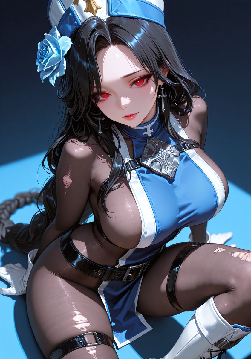 OverfiendAI's tweet photo. Maiden 💙🤍🖤 #Nikke https://t.co/0RxdLHh7Uh