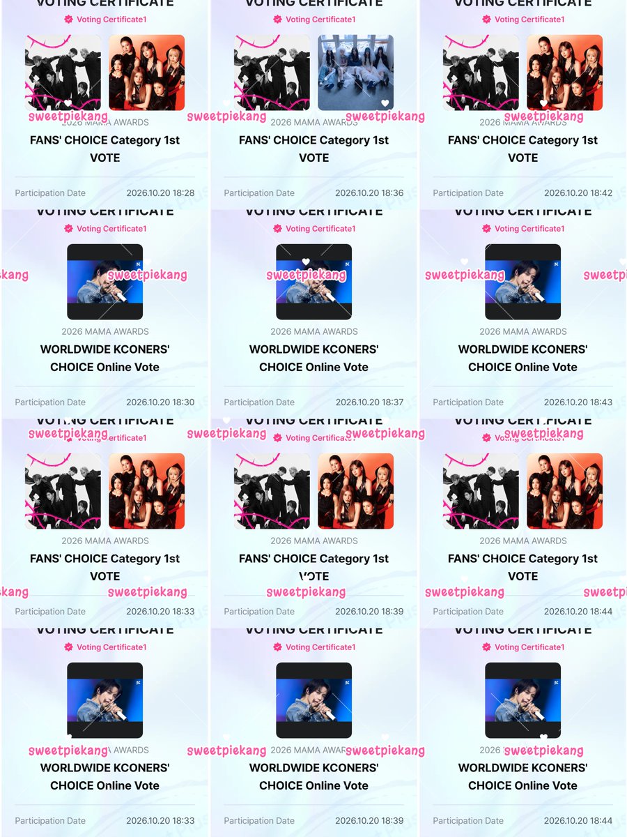sweetpiekang's tweet photo. Absen dlu buat voting hari ini☝🏻
#2026MAMAVOTE #TOMORROWXTOGETHER https://t.co/cc5NQXwGEQ