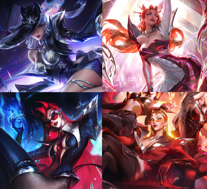 Necrit94's tweet photo. Product Manager: "How many skins can Evelynn get out of the new KDA?"

Riot: "Yes" https://t.co/8odB6l7Y0r