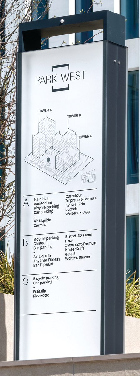 CommArts's tweet photo. CA Winner: @lombardini22. “Park West - Wayfinding System - Milano“
Each element consists of a metal frame protected by an opaline surface that interacts with the visitor through proximity sensors, modulating lights and olfactory scents. https://t.co/OVb8Q5FPFT https://t.co/lDBreDoCgy
