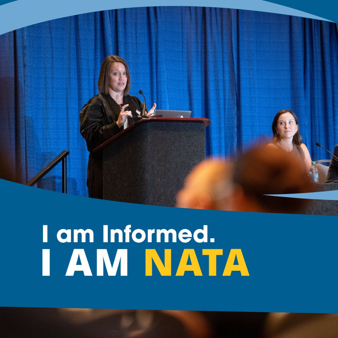 natad2's tweet photo. Being an athletic trainer means being a lifelong learner. 

I am informed. I am NATA. 💙

Keep learning. Keep growing. Renew your NATA membership today:
https://t.co/XaK95qL0Qm

#IAMNATA #AthleticTraining #AthleticTrainer
@GO_NYSATA @gopatsAT @ATSNJ @godelata @emrichatc https://t.co/cQJigswJIa