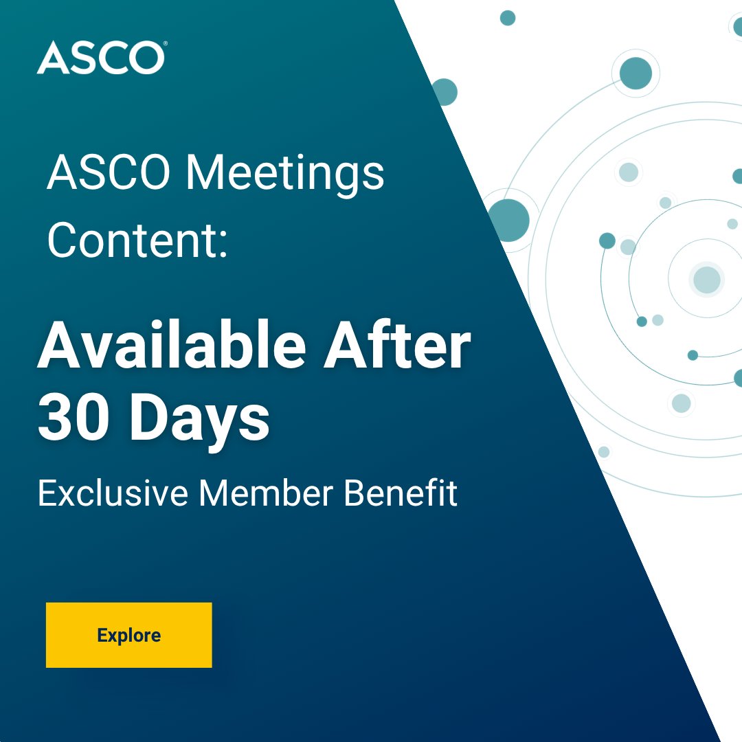 ASCO's tweet photo. ASCO Members! You now get full access to ASCO Meetings content 30 days post-meeting. Explore the latest science faster! View content from the 2026 ASCO Annual Meeting: https://t.co/vXOON8nkQn

Coming soon: An AI-powered agent from ASCO &amp; Google Cloud to simplify your research. https://t.co/eyEFUlnU3r
