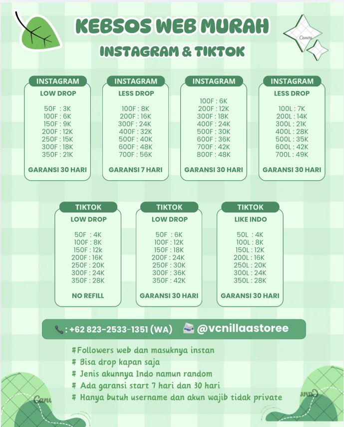 upfollyum's tweet photo. @fbyanaaa aku jual nih kak, ada yang manual no web/bot hanya butuh username dan real indo, mau web juga boleh yap on wa https://t.co/ximwPxLzov https://t.co/1Ic7xJGR05