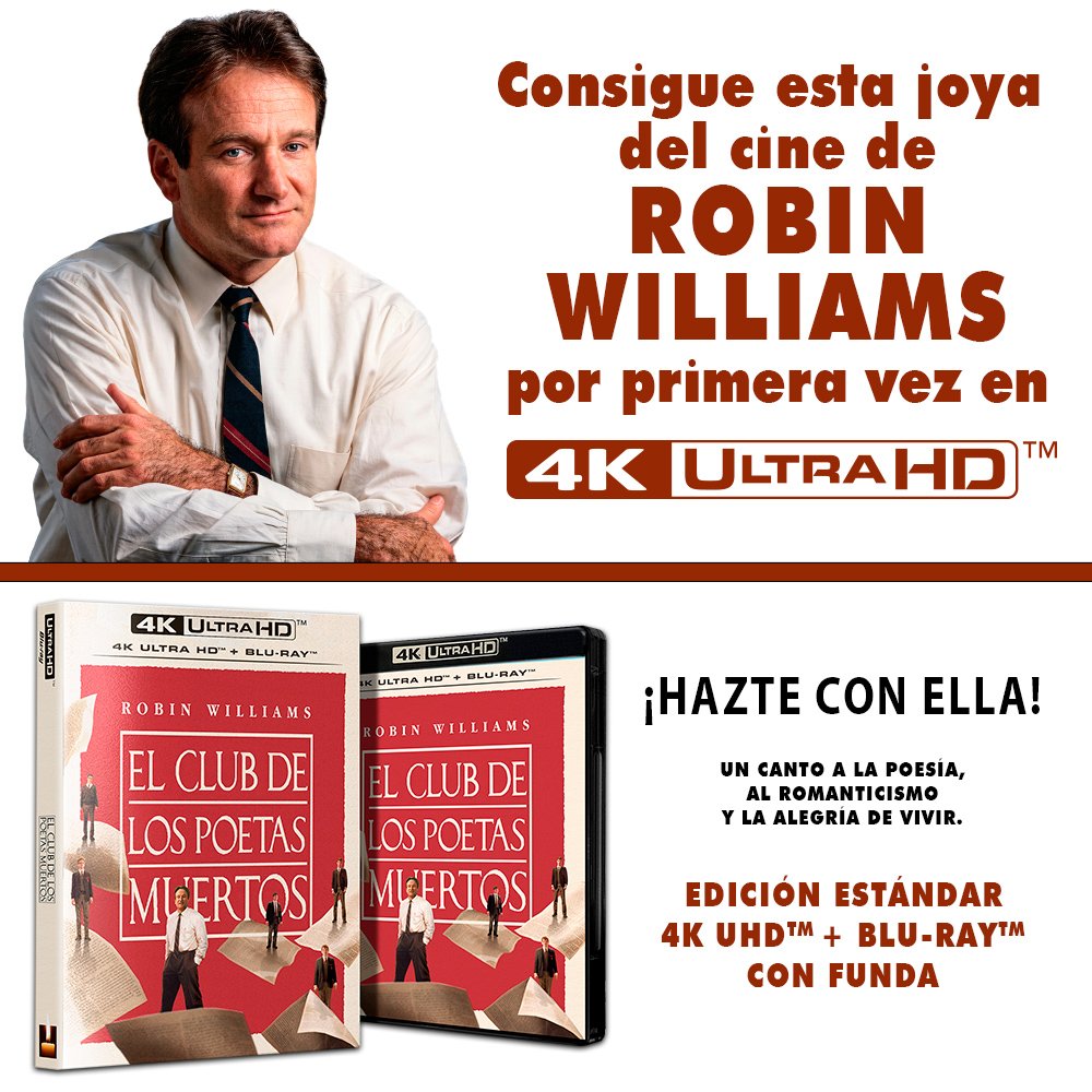 Amor_De_Cine's tweet photo. 🔴 PARTICIPA EN EL SORTEO DE 1 EDICIÓN 4K UHD DE LA PELÍCULA #ElClubDeLosPoetasMuertos.

1.- SEGUIR los canales de @DivisaFilms y @Amor_De_Cine.
2.- DAR ♥️ y 🔁 a este tuit. 
3.- ETIQUETAR en los comentarios a una persona + #ElClubDeLosPoetasMuertos.

🏆 Ganadores: 26.10.2026 https://t.co/OetuHxZ8jc