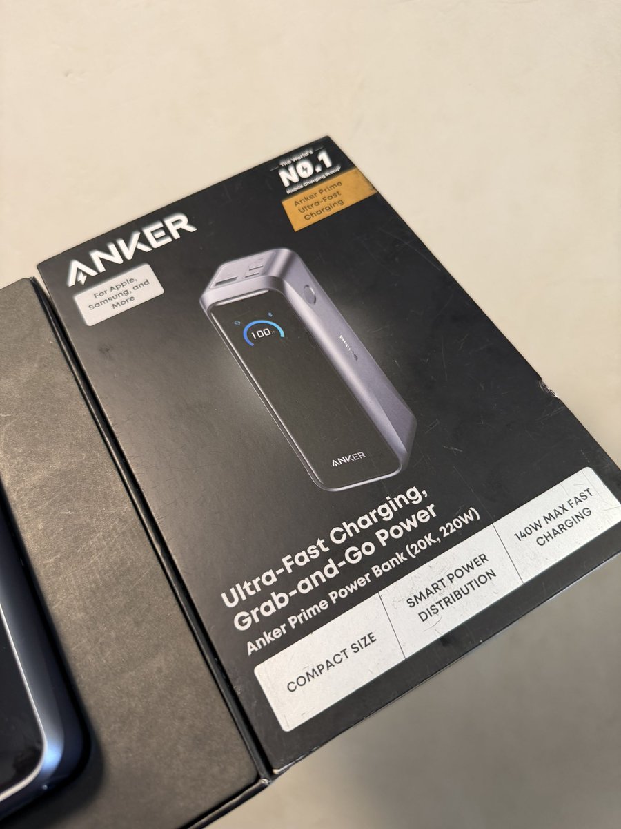 Sirrpatricio's tweet photo. Anker Prime Smart Powerbank Available!

Brand New Opened Box!

20,000 MAH, 200 WATTS Max Output

Smart Display + Cycle Count

Price : 1,699Ghc 

Call or Whatsapp us on : 0269743547 https://t.co/aHpxHekxAt
