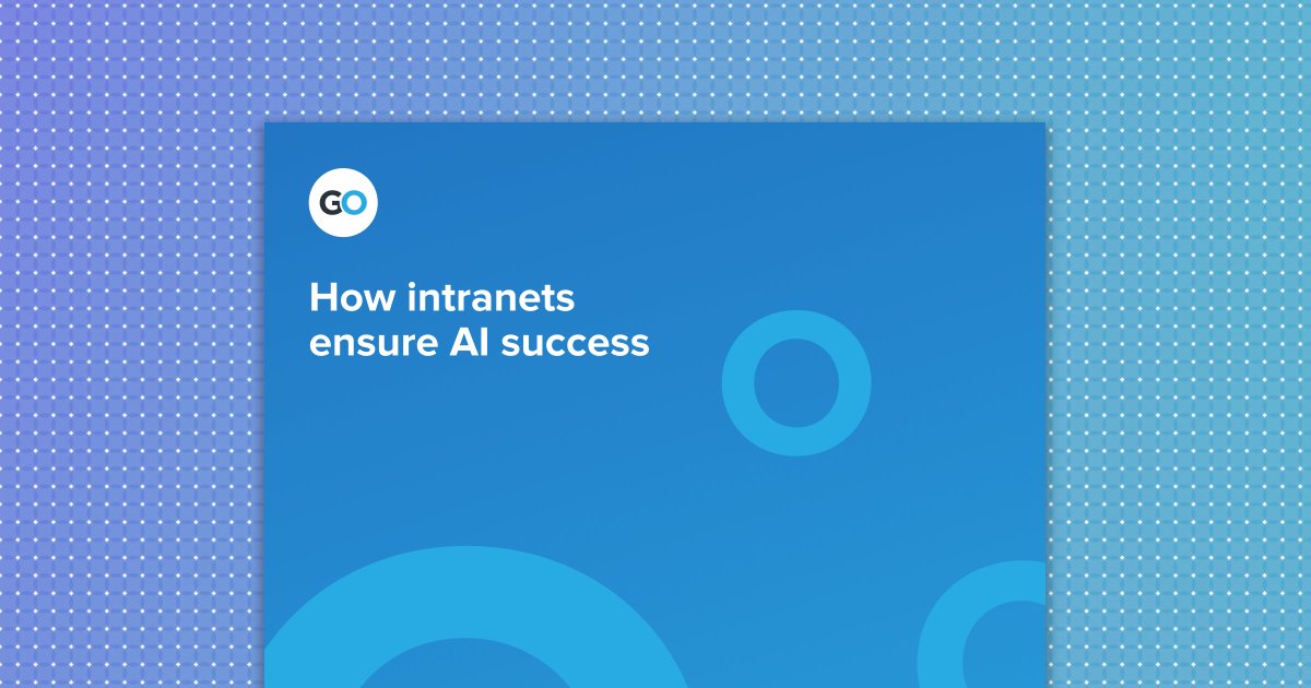 GoIntranet's tweet photo. If you’re interested in shaping successful, trustworthy AI experiences in your organization, check out our guide where we explore how AI is changing how employees find information, the opportunities and challenges of AI and intranets and what you can do.
https://t.co/hDtEbjArcm https://t.co/m36ILZ0vfd