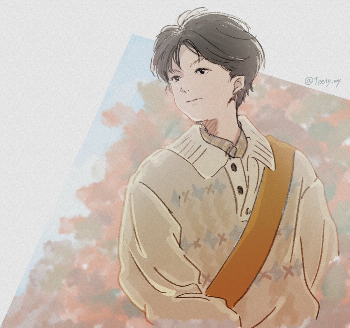 Teety_wy's tweet photo. 秋のチャンウヨン、もとい、チャンウヨンの秋🍂💙 https://t.co/g7eiCSdmgY