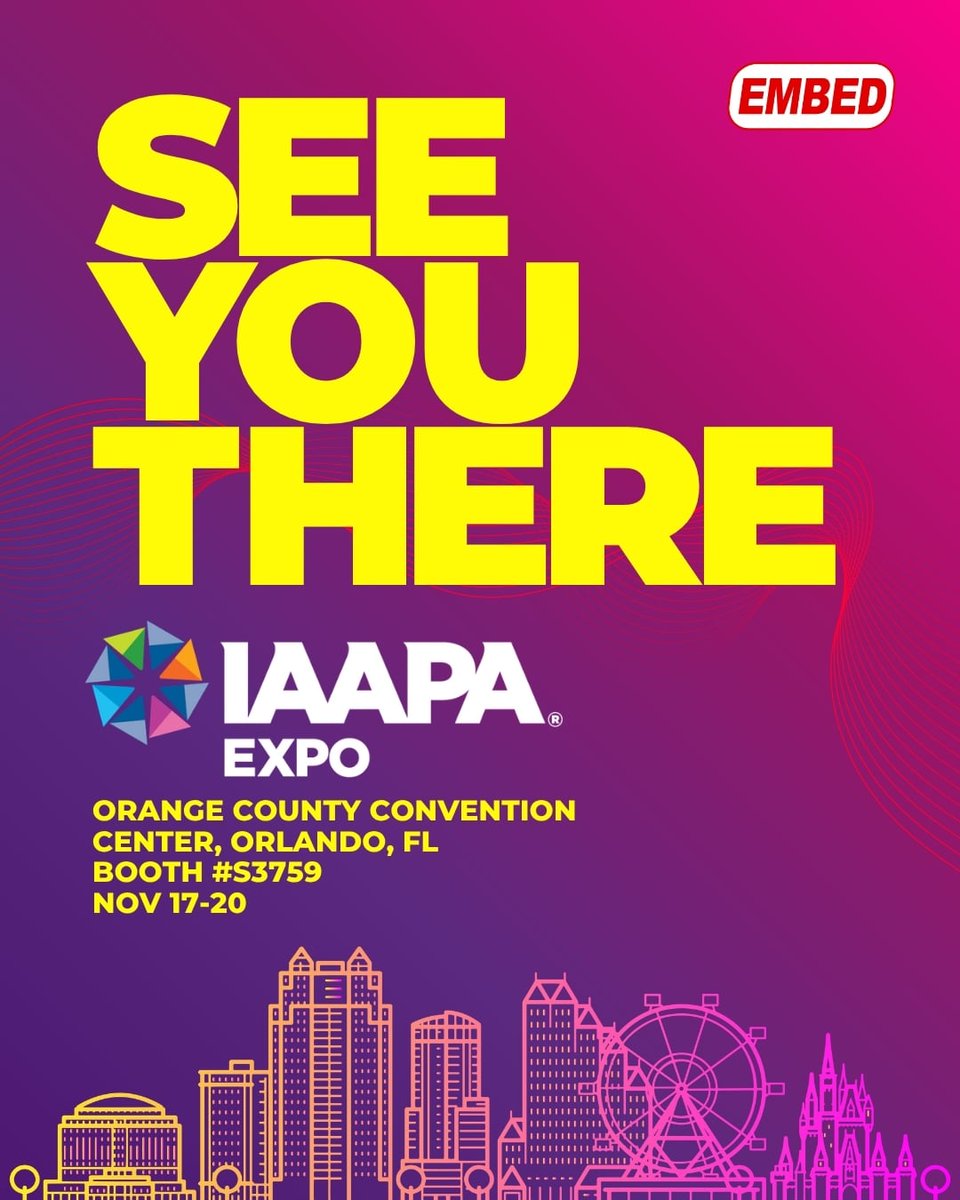embedcard's tweet photo. Talk to industry experts at IAAPA Expo! 🏆

Schedule a meeting for your free demos of the Embed Ecosystem's latest innovations and see how you can integrate these to your operations &amp; guest experience: https://t.co/3XvYFf3pCS​

#FuellingFun #TransformingFun #IAAPAExpo https://t.co/TUxoC4h6Xm