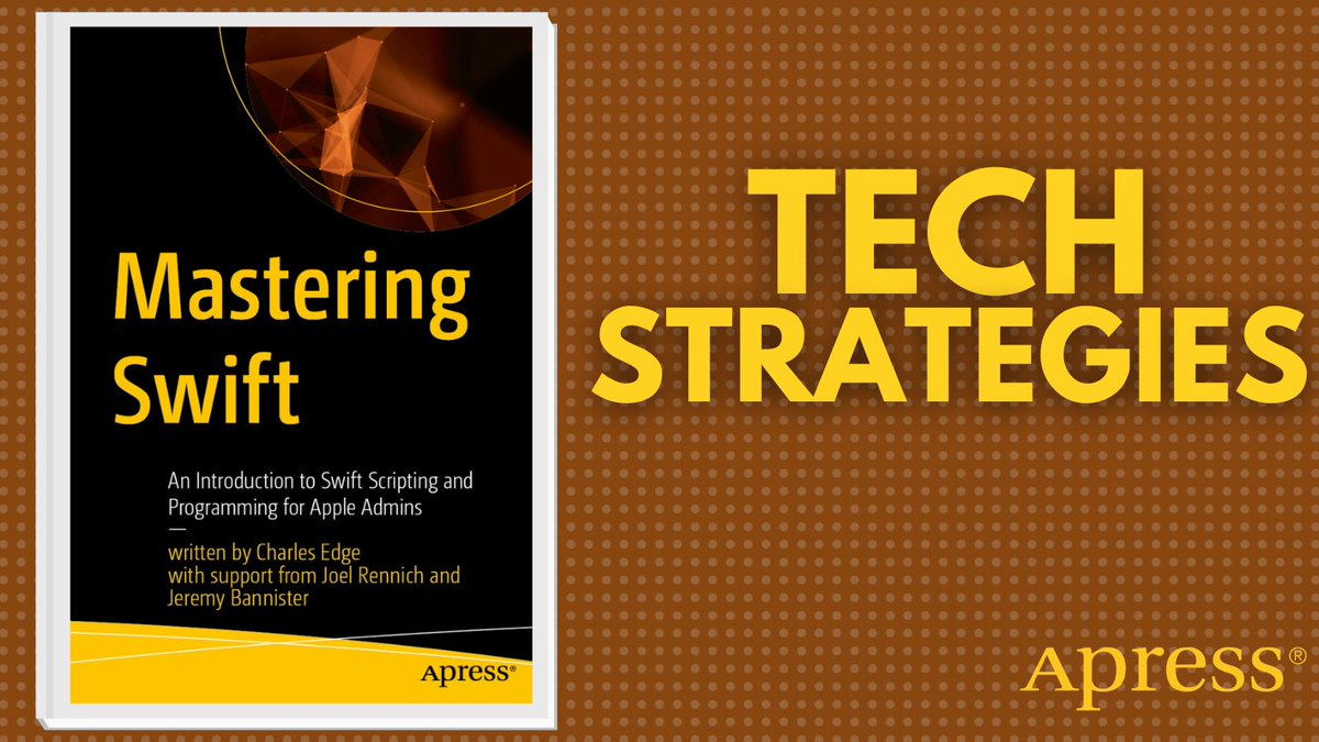 Apress's tweet photo. Apple admins need more than legacy scripting. Learn how to use #Swift to automate device management, integrate with MDM platforms, gather telemetry, and build secure tools for modern #Apple environments. #AppleAdmin #MDM #DevOps #SwiftProgramming
๐ https://t.co/TyRuJWUGsc https://t.co/u1h59cE13l