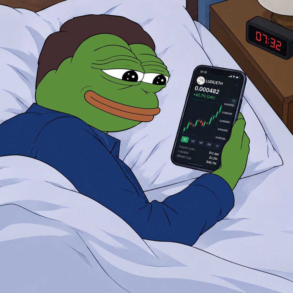 Pepelfort's tweet photo. @RobinhoodApp *me every morning* https://t.co/IktUHQMAld