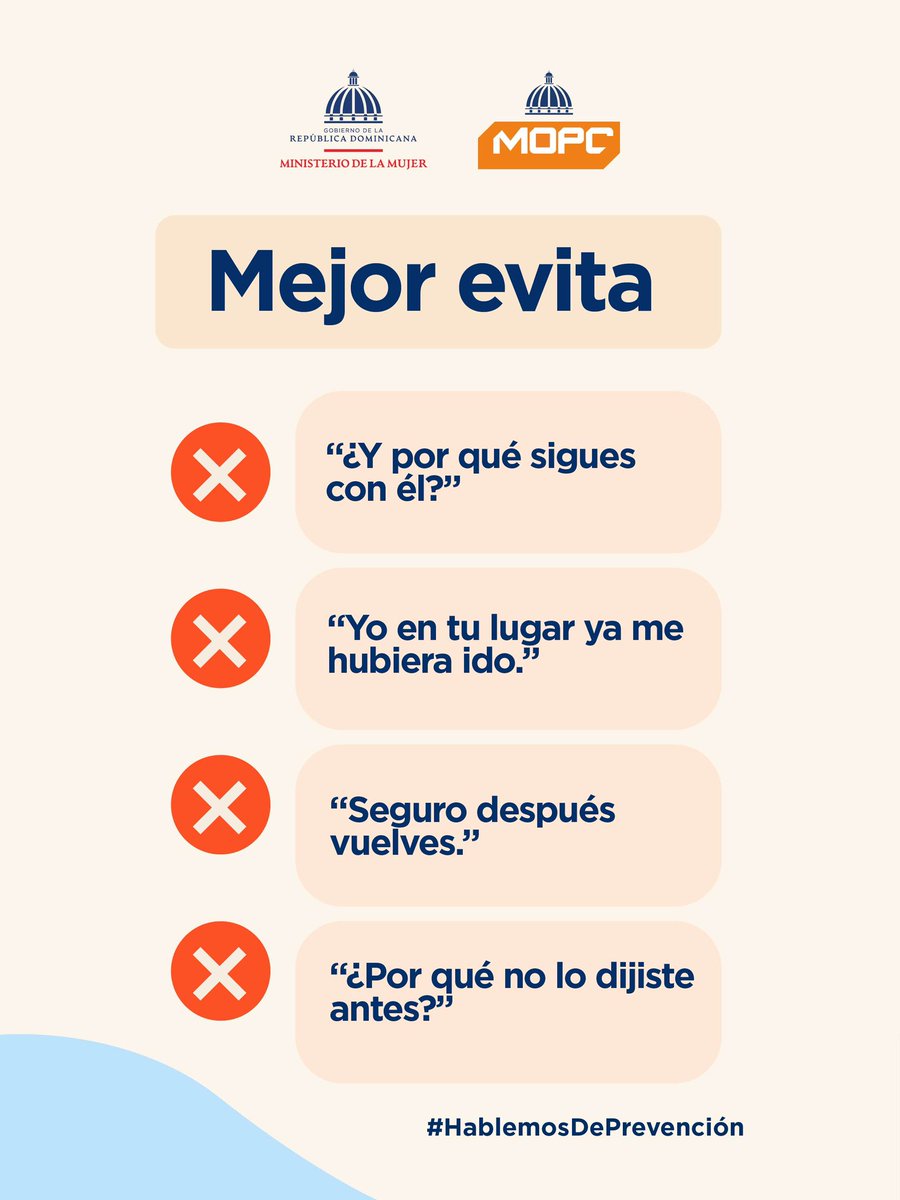 RDMOPC's tweet photo. “Necesito contarte algo, pero, por favor, no me juzgues”.

A veces una conversación importante empieza así.

No necesitas tener todas las respuestas. Escuchar, creerle y preguntar cómo puedes ayudar también importa.

#MMujerRD #HablemosDePrevención #CODOPESCA #RD https://t.co/aD6Q0LSDNf