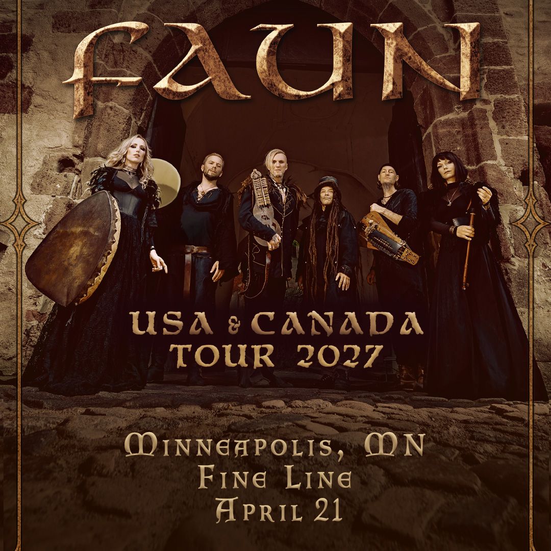 FineLineMPLS's tweet photo. Just Announced: An Evening with @FaunOfficial — USA &amp; Canada Tour 2027 at the Fine Line on April 21.

Tickets on sale Friday → https://t.co/YhELMgTq4y https://t.co/B1GPJUBpXn