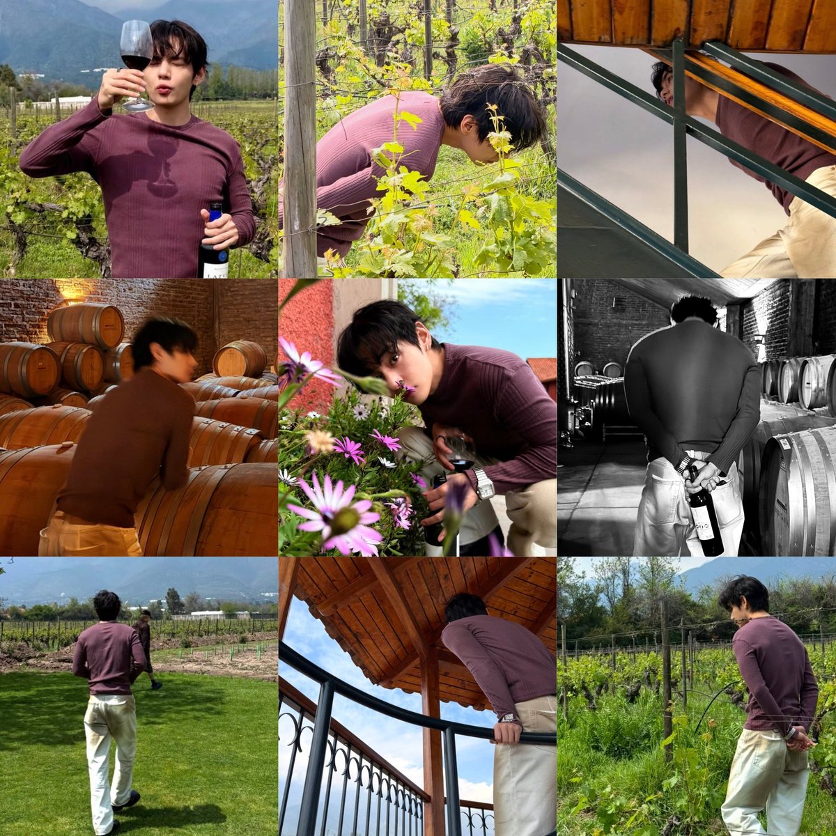 gojotaey's tweet photo. all these pretty boyfriend pictures of tae were taken by jungkook. no wonder bro was there hyping his boyfriend within a min, even before me 😭 https://t.co/AFVXDXKZX7
