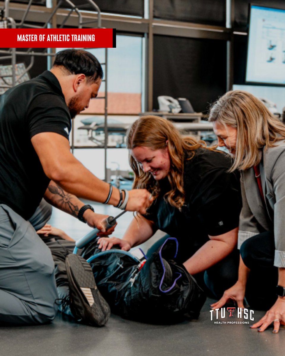 TTUHSC_SHP's tweet photo. The TTUHSC Master of #AthleticTraining (#MAT) program is designed to provide you with a high-quality, interprofessional, and evidence-based education necessary to build a strong foundation for a career in athletic training. Learn more: https://t.co/lHV828TheU https://t.co/oQy8Z5VU2g