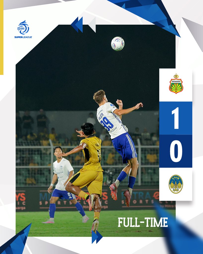 PSIMJOGJA's tweet photo. FT: Bhayangkara Presisi Lampung FC 1 - 0 PSIM Jogja

#PSIMJogja
#HonorTheLegacy
#MataramDay https://t.co/DHMfaISHxP