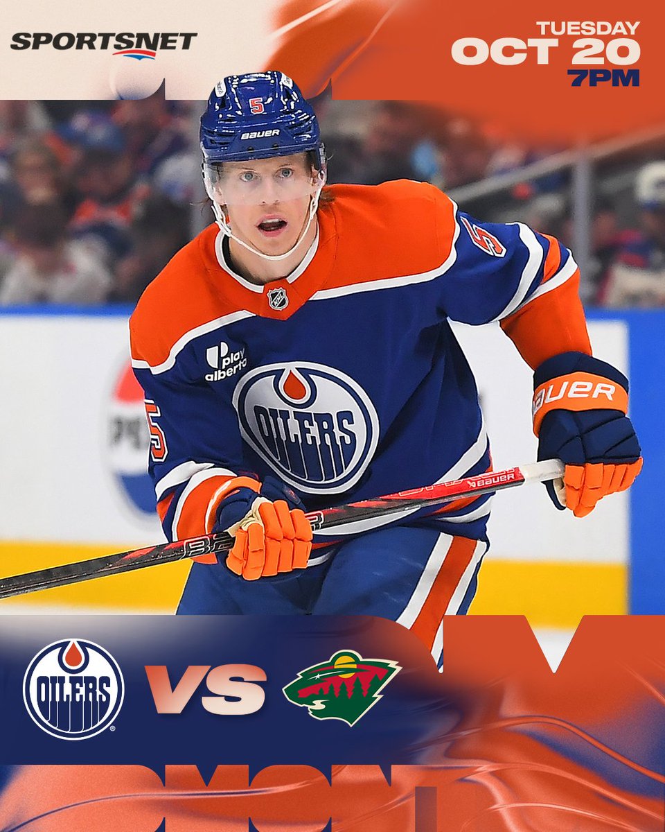 EdmontonOilers's tweet photo. IT'S GAME DAY!

The #Oilers return home fresh off their win in Utah to open a five-game homestand at @RogersPlace against the Wild.

⏰ 7pm MT
📺 @Sportsnet
📻 @CHED880
🎥 Oilers+ (post)
🎟️ https://t.co/JvQzxmCVoR
🚗 https://t.co/z328PgCfIk

#LetsGoOilers https://t.co/qYmgelvC4t