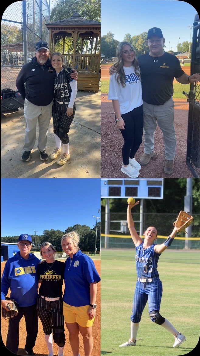 ccwhit33's tweet photo. I’m so grateful for Coach Sherrill and this opportunity! Thank you to Coach Micah for talking with me throughout my visit and Coach Payne for staying consistent with me on and off the field. Time for the next chapter 🥎 #Ironsharpensiron @PfeifferSball @paindawg45 @ladydukeselite https://t.co/fswyvVhue4