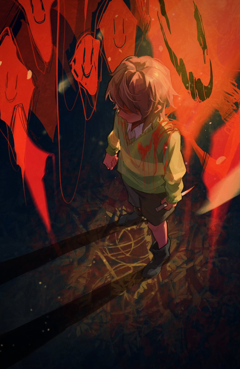Sandyuuukg's tweet photo. 似乎是去年画的？
#undertale #chara https://t.co/vyEN2tPl4Z