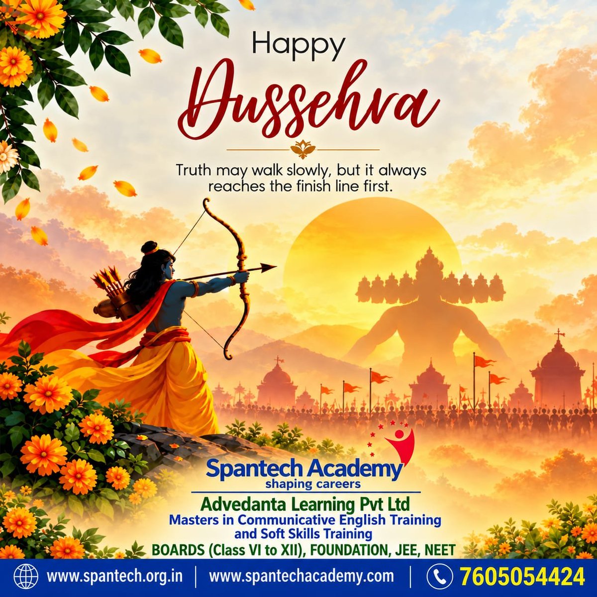 PalashSarkhel's tweet photo. #HappyDussehra #ShubhDussehra #Dussehra2026  #FestivalOfVictory #VictoryOfGoodOverEvil #TruthAlwaysWins #GoodOverEvil #DussehraWishes #SpantechAcademy #AdvedantaLearning https://t.co/P2abbemzxf