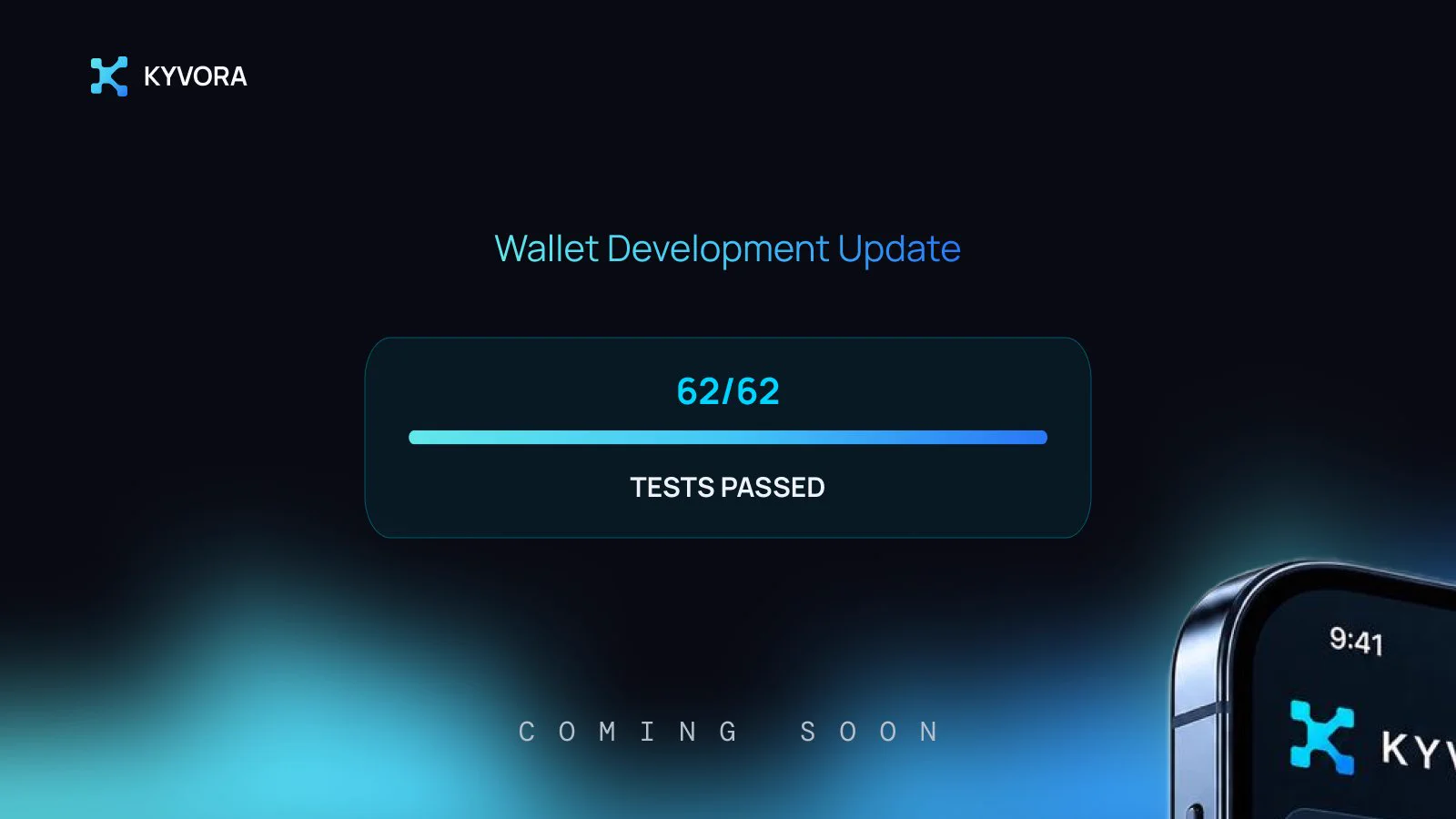 KYVORA on X: "Kyvora development update. 62/62 development tests passed ...