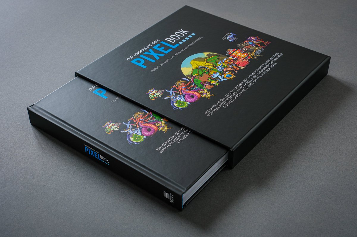 bitmap_books's tweet photo. The Unofficial GBA Pixel Book

Presented in a sturdy, beautiful slipcase to protect the book.

Out now: https://t.co/LCqvTZSdB6

#bitmapbooks #books #nintendo #gba #gameboyadvance @elektrospieler https://t.co/GBrtv9bs88