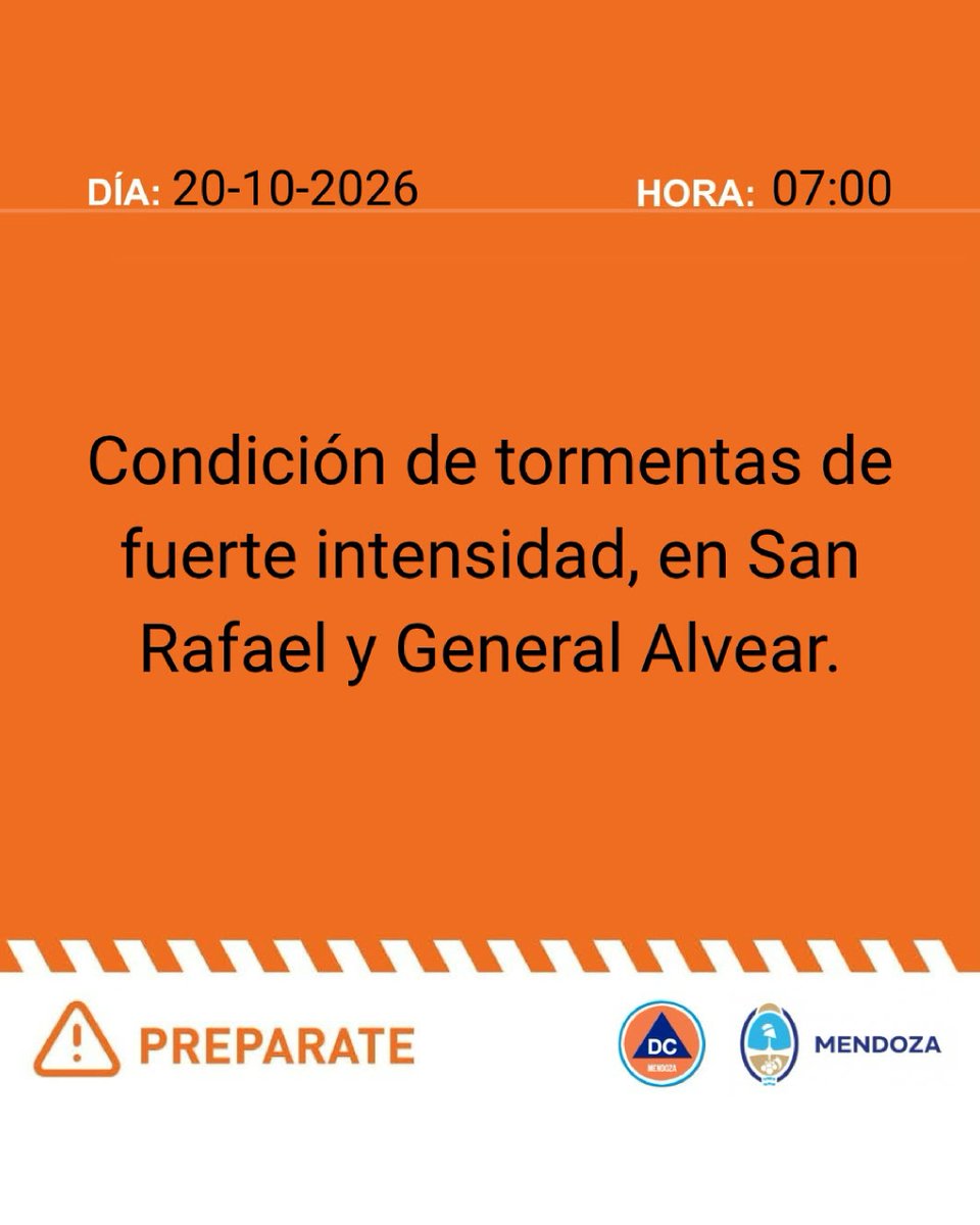 Edemsa's tweet photo. #AlertaMeteorológica El Servicio Meteorológico Nacional (SMN) y Defensa Civil Mendoza emitieron alerta amarilla por nevadas y naranja por tormentas afectando territorio Provincial.

📲 Realizá tu reclamo por WhatsApp ante problemas en el suministro: 2613435647 💡 https://t.co/JfCUB0cUKp