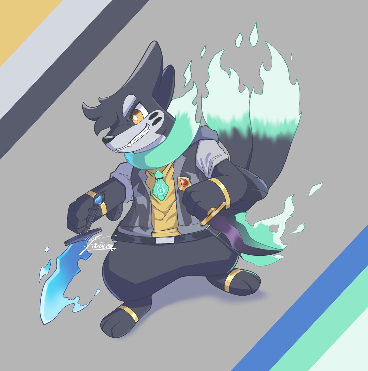 PunnyRodent's tweet photo. Character Design Commission for @HackelYosh 
Thank you so much!
#Buizel #Pokemon https://t.co/xI6xmnMaoA