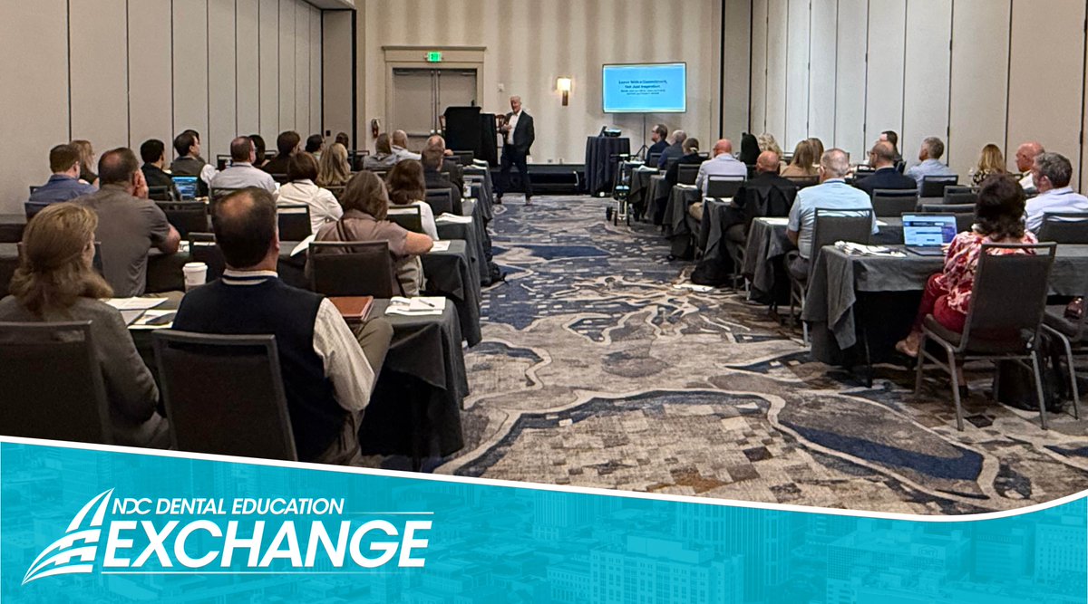 NDC_Inc's tweet photo. A great start to the NDC Dental Education Exchange with opening remarks and a training kickoff from Jack Stephens and Rob Gochoel.

#simpow https://t.co/RnsKhDRHBJ