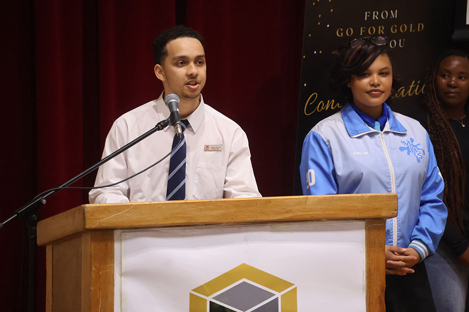 CPUT's tweet photo. Go for Gold recently brought vibrant energy to the Bellville Campus with its annual Awards Ceremony, celebrating the outstanding achievements of Grade 12 learners who have shown unwavering dedication and excellence in Mathematics, Physical Sciences, and the Educational Development Programme. 

Full story here
https://t.co/pj64FndAe4