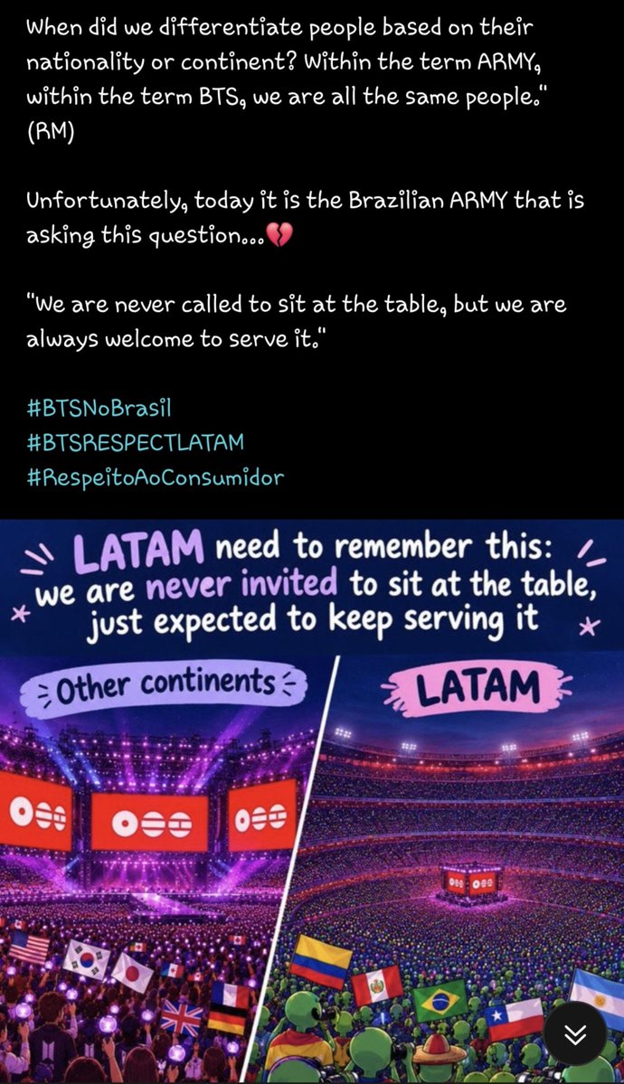 _yoonginius's tweet photo. let’s set the record straight once and for all: weaponizing live nation’s venue logistics and local customs laws to harass bts and threaten streaming boycotts is not "holding the company accountable", it’s peak entitlement. high streaming metrics don't buy anyone a pass to ++ https://t.co/vVfd6U8m72
