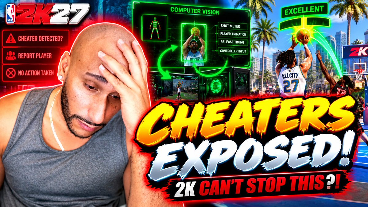 AllCityLiveTV's tweet photo. NBA 2K27 CHEATERS Are OUT OF CONTROL… Here's Why! https://t.co/ZGgAylLLBH via @YouTube https://t.co/lTp3v6oNMr
