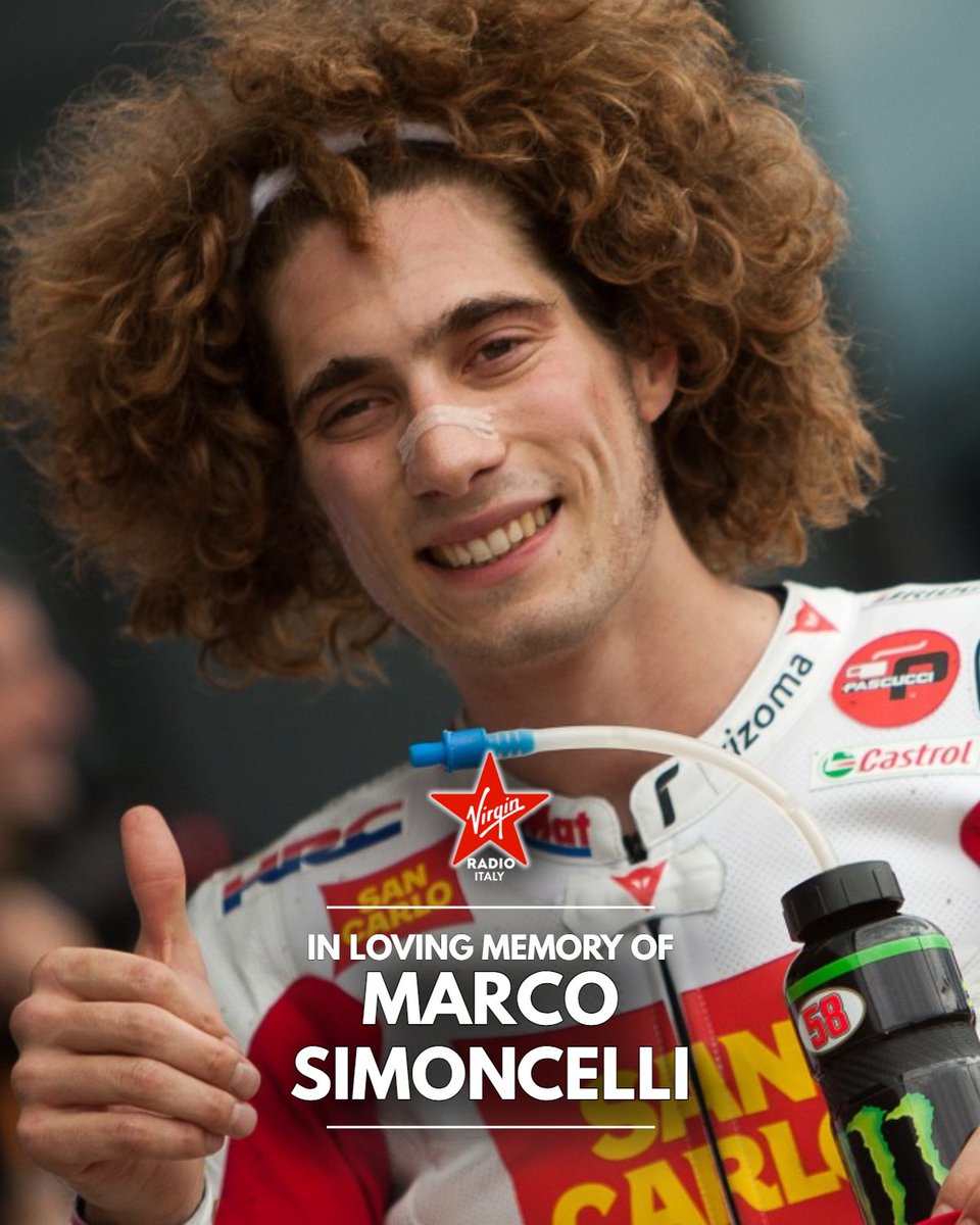 VirginRadioIT's tweet photo. 23 ottobre 2011 - 23 ottobre 2026
15 anni senza Marco Simoncelli.

Ci manchi Super Sic! Sempre nei nostri cuori ❤️🏍

#MarcoSimoncelli #StayRock #VirginRadio #58forever https://t.co/trSqOYvn4k