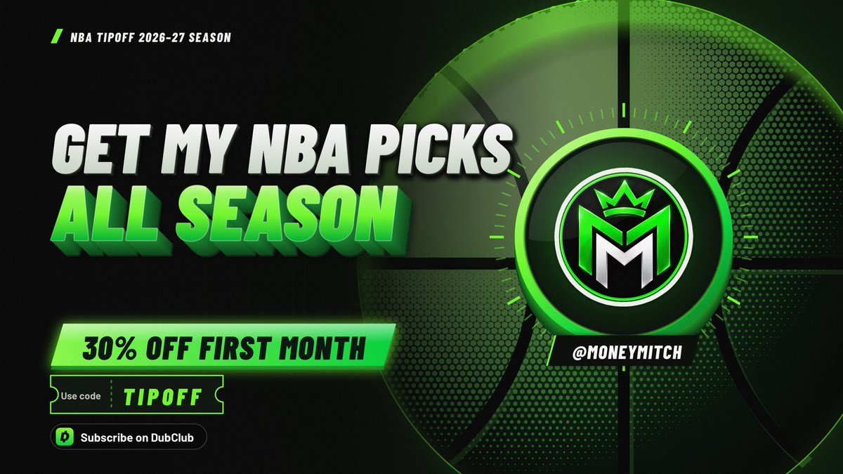 Gotti_Gamble's tweet photo. Happy Opening Day🏀 

Let’s have another profitable season. Come join me over on @DubClub_win : 

https://t.co/vaFE2JnNGv https://t.co/B6buXDtvjG