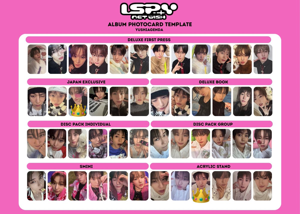 mnpy_jsp's tweet photo. NCTWISH nct wish I SPY トレカ 交換 
ウィシ 初回トレカ

譲 シオン、リク、ユウシ、ジェヒ、サクヤ、リョウ

初回トレカ シオン、サクヤ

求 👑リク 👑ユウシ (2.3枚目参考)
初回トレカ同種の交換希望です。
その他は異種交換可能◎

郵送希望📮
お気軽にお声掛けください🙇‍♀️💦 https://t.co/tNR009nbLL