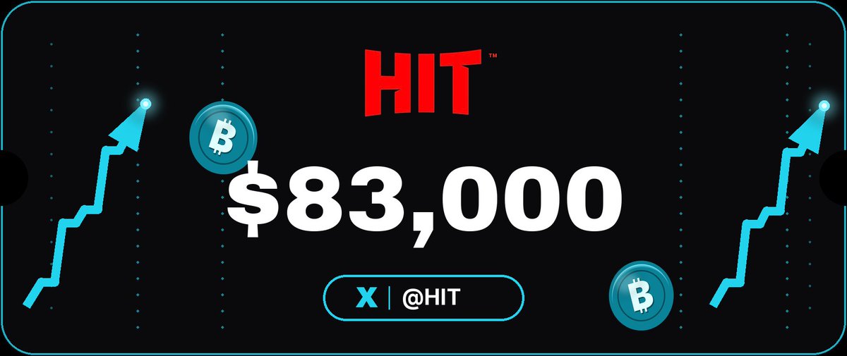 HIT's tweet photo. 🟢 Bitcoin Price: $83,000 https://t.co/QBCkg8eYAc