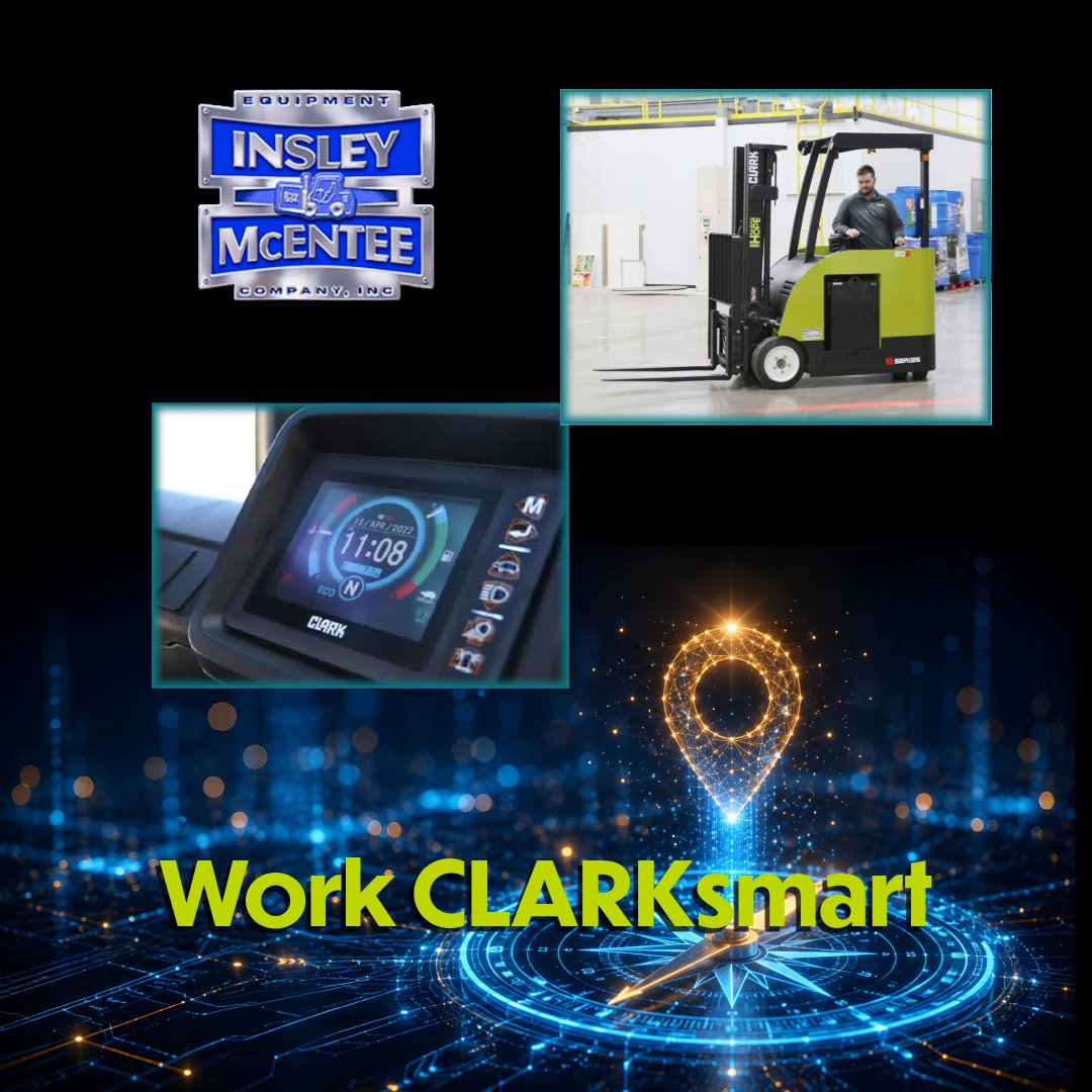 InsleyMcEntee's tweet photo. Any year. Any model. We can put #technology to work for you. Call us today. #ClarkSMART #ForkliftFleet #FleetManagement https://t.co/Cvuf0y8AIj