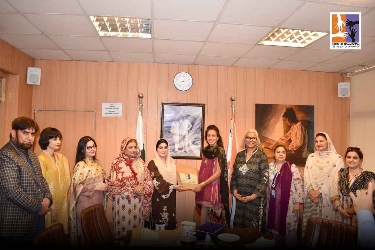 ncswpk's tweet photo. NCSW Chairperson Ms. Noureen Bano Lehri hosted a high-level GPI team from WFP to discuss strategic collaboration on NCSW's Strategic Plan 2026–2029, Complaint Management System, National Gender Parity Dashboard, and inclusive disaster-response for vulnerable women &amp; girls. https://t.co/ysLx9BS7fi