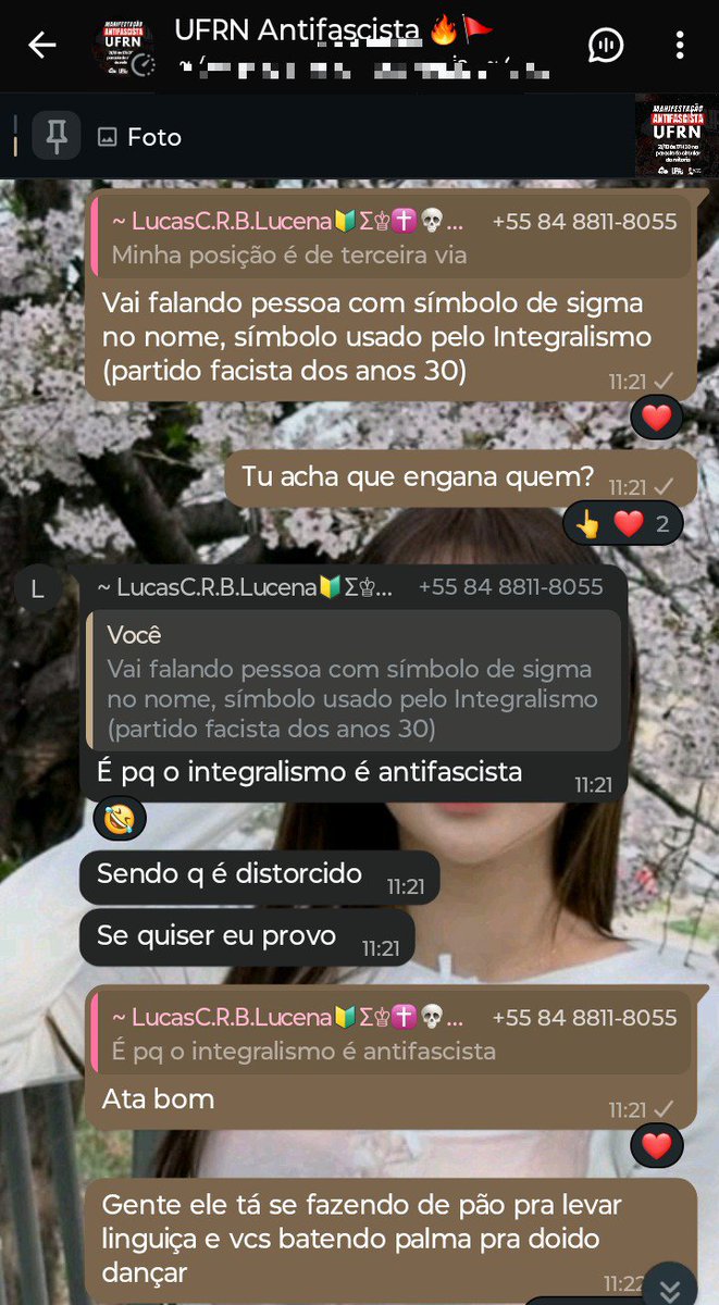 chuusemata's tweet photo. facistinha querendo pagar de isentão no grupo da uf sendo que eu entrei no twt com 12 anos e to acostumada a discutir com idiota https://t.co/ujRyJ5GmNX
