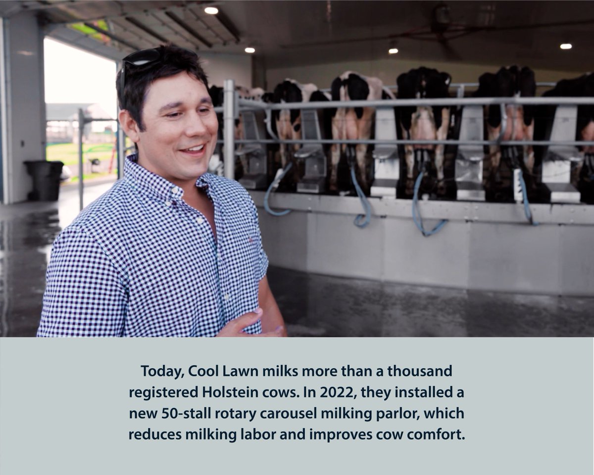 farmcredit's tweet photo. Cool Lawn Farm and Moo Thru ice cream are powered by five generations of family dedication. Together, they have modernized the dairy, expanded the creamery and built a Virginia favorite. 

Learn more about this Farm Credit of the Virginias customer ↪️ https://t.co/nxZpIcu9zN https://t.co/Cpbgjlq0GL