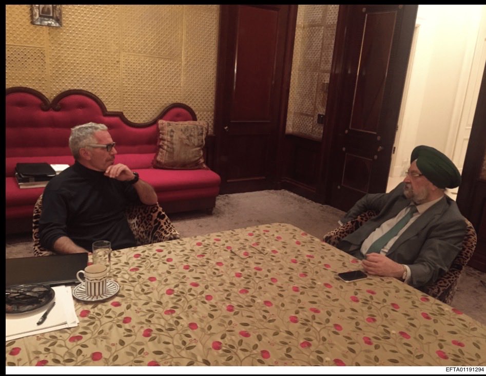 meetujain's tweet photo. #HardeepPuri is on record he never met paedophile and #Trump best friend, #JeffreyEpstein one on one, only as part of a delegation. 
#HappyDusshera all!

https://t.co/J5ZVtriWEa https://t.co/wiG0K0MyOb