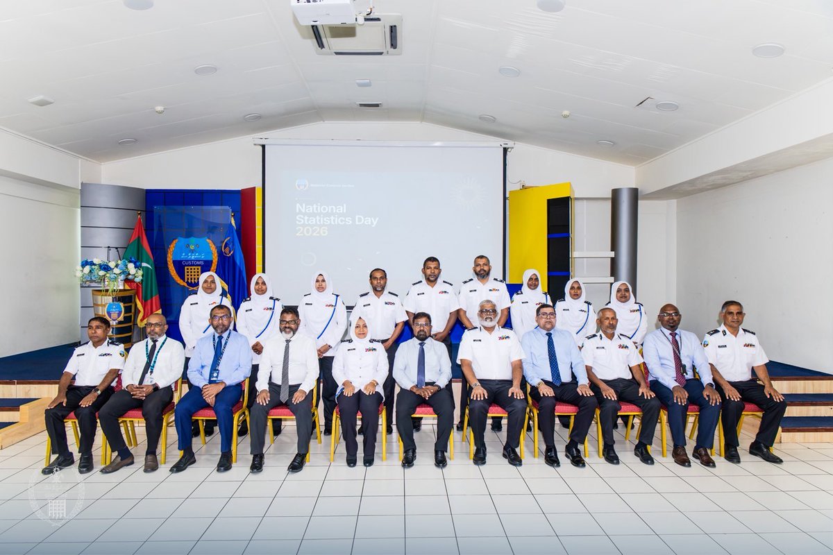 CustomsMv's tweet photo. 📊 Customs Statistics: Driving Informed Decisions for National Development

In his Chief Guest speech at National Statistics Day 2026, the Chancellor of the @MNUedu, Dr. Mahmood Shaugee highlighted the vital role of Customs statistics beyond international trade, https://t.co/hPbZjgeYts