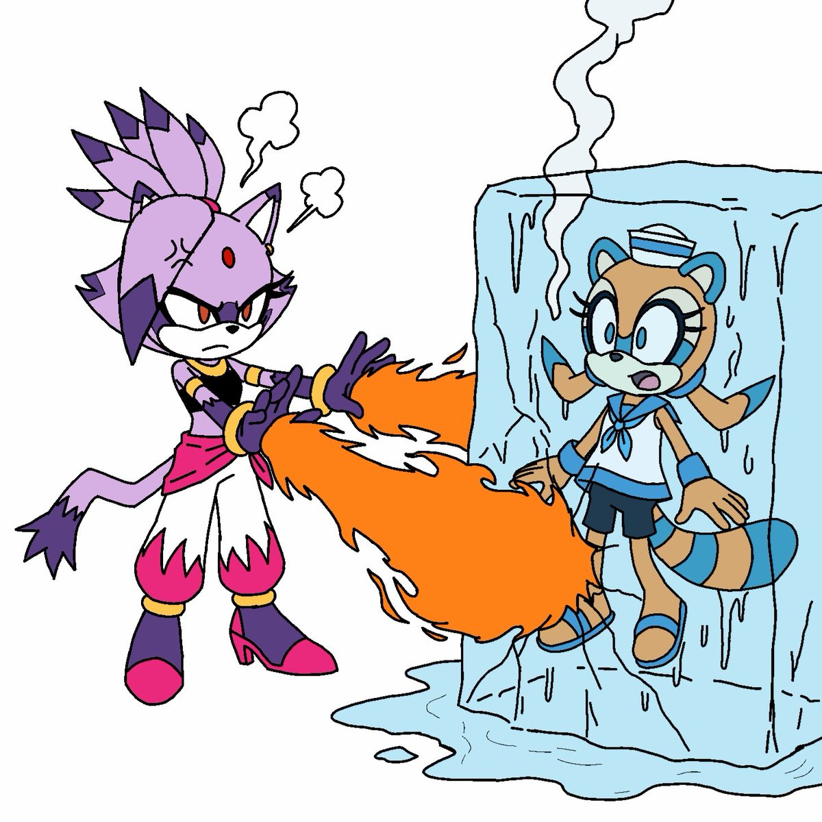 JasminD04384474's tweet photo. Day 20: Melting

#sonicthehedgehog #sonictober #sonictober2026 #blazethecat #mariathehedgehog https://t.co/MJoQlxdPne