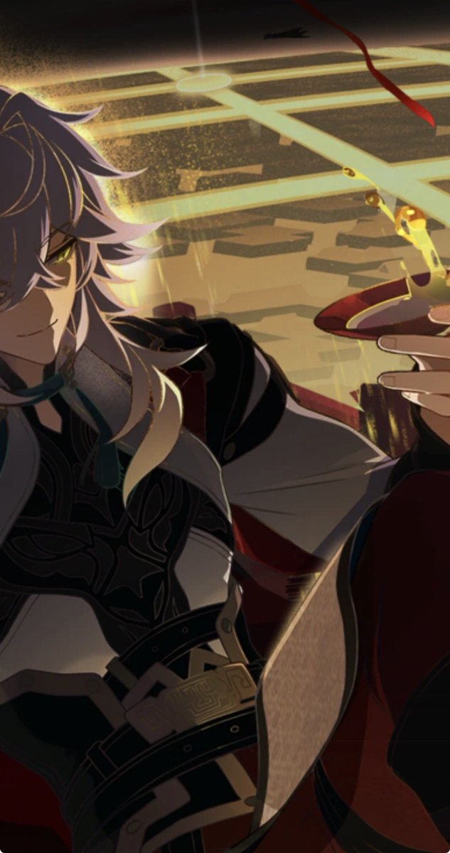 dozingmeow's tweet photo. someone noticed that jing yuan’s “loose sleeve” in his ex eidolon art is different from the one in his in-game model omg 

WHO in the creative team messed up this fine little detail because it just doesn’t hit the same 😭 https://t.co/hafyzSCjDs