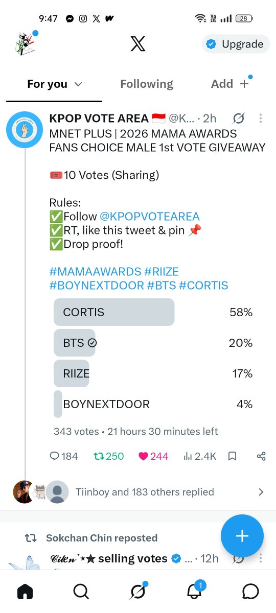 RessTK97's tweet photo. @KPOPVOTEAREA For #BTS https://t.co/MbEd81GaPh