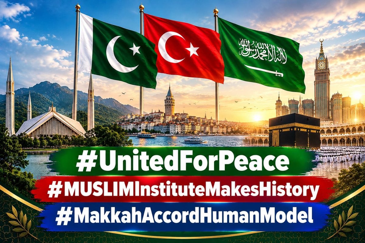 MShahwar1's tweet photo. Saudi Arabia contributes vast financial resources, world-class energy leadership, and considerable diplomatic influence across the Arab and Muslim world;...

#UnitedForPeace
#MUSLIMInstituteMakesHistory
#MakkahAccordHumanModel https://t.co/wNyjdyrRl5
