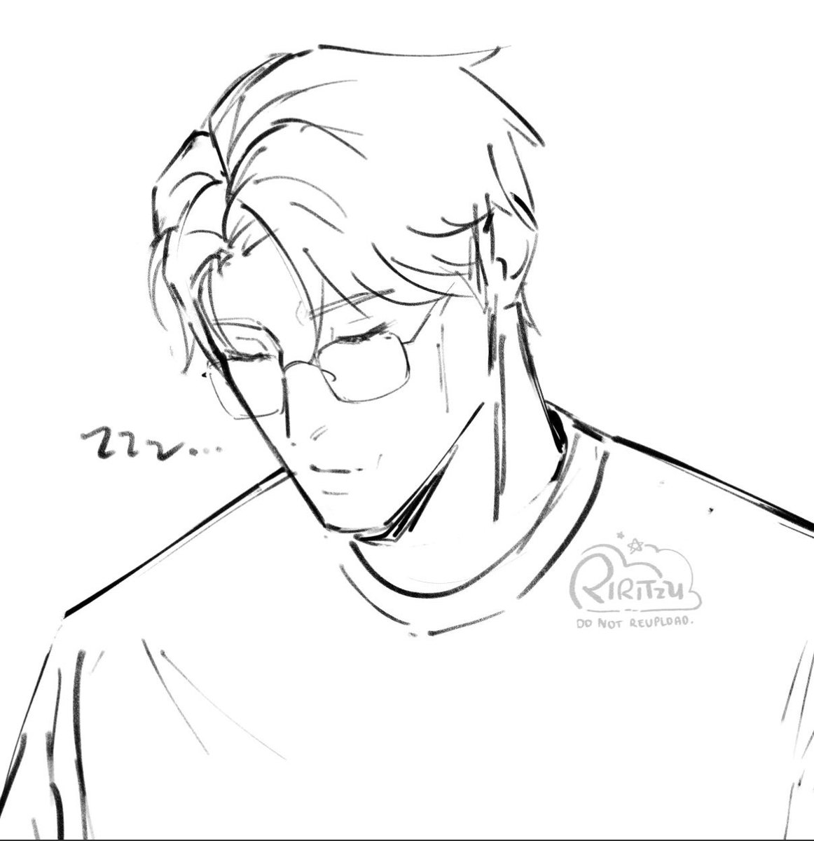 kntocloud's tweet photo. some warm up sketches w nanami in glasses :^) https://t.co/TKnz3PMXaF